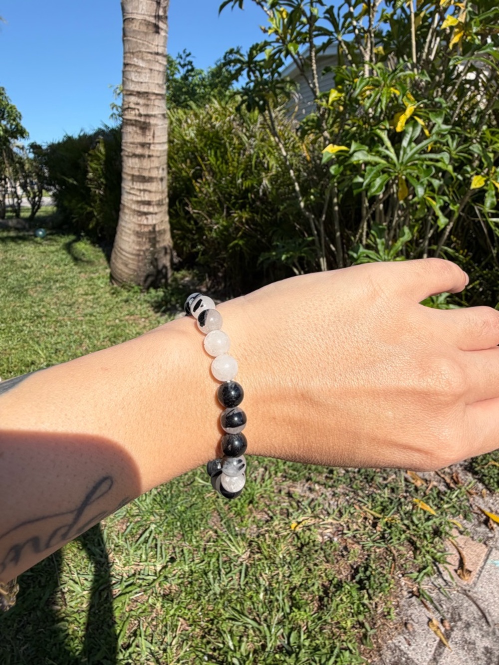 Black Rutilated Quartz Bracelet
